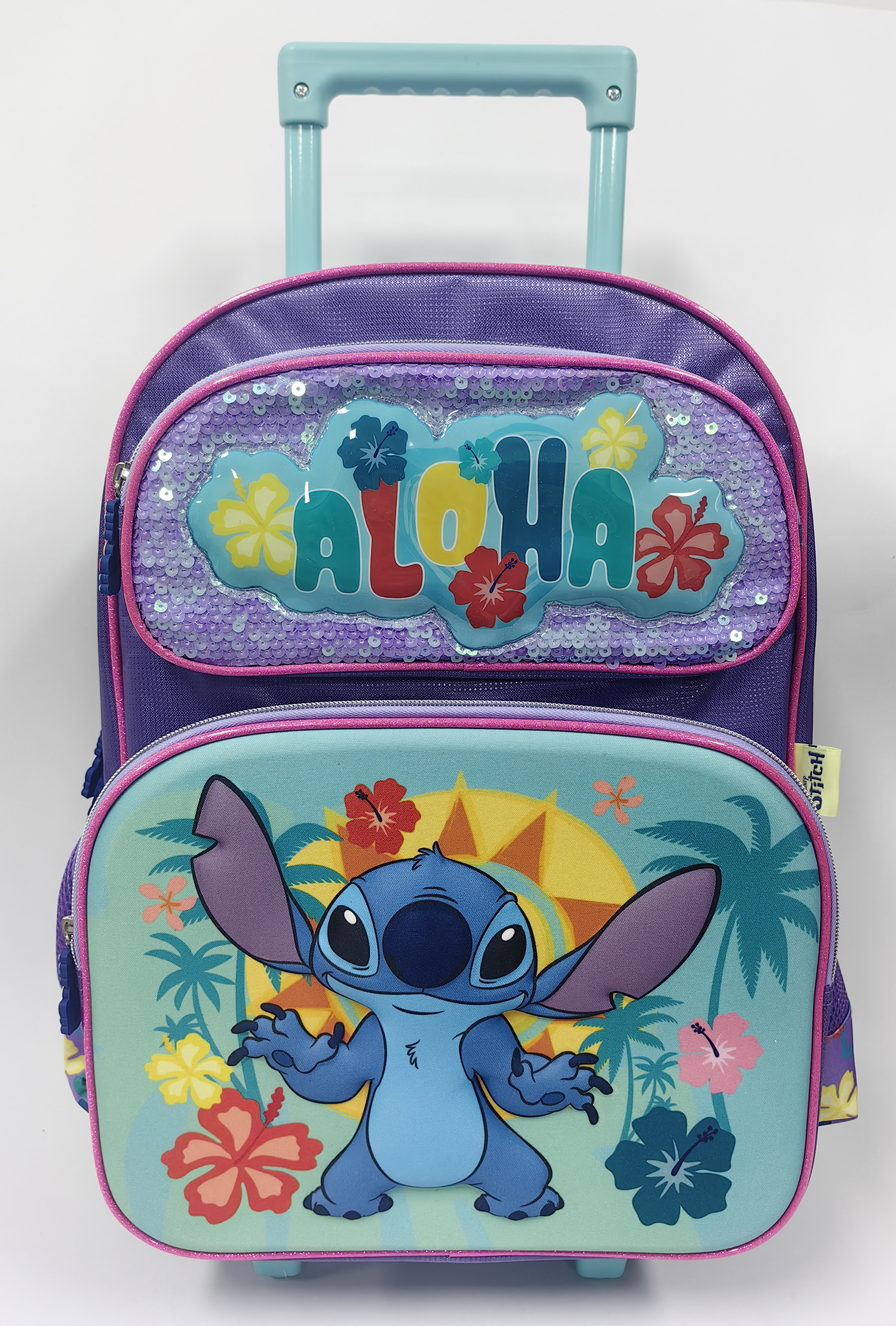 Mochila C/ruedas de Stich 16