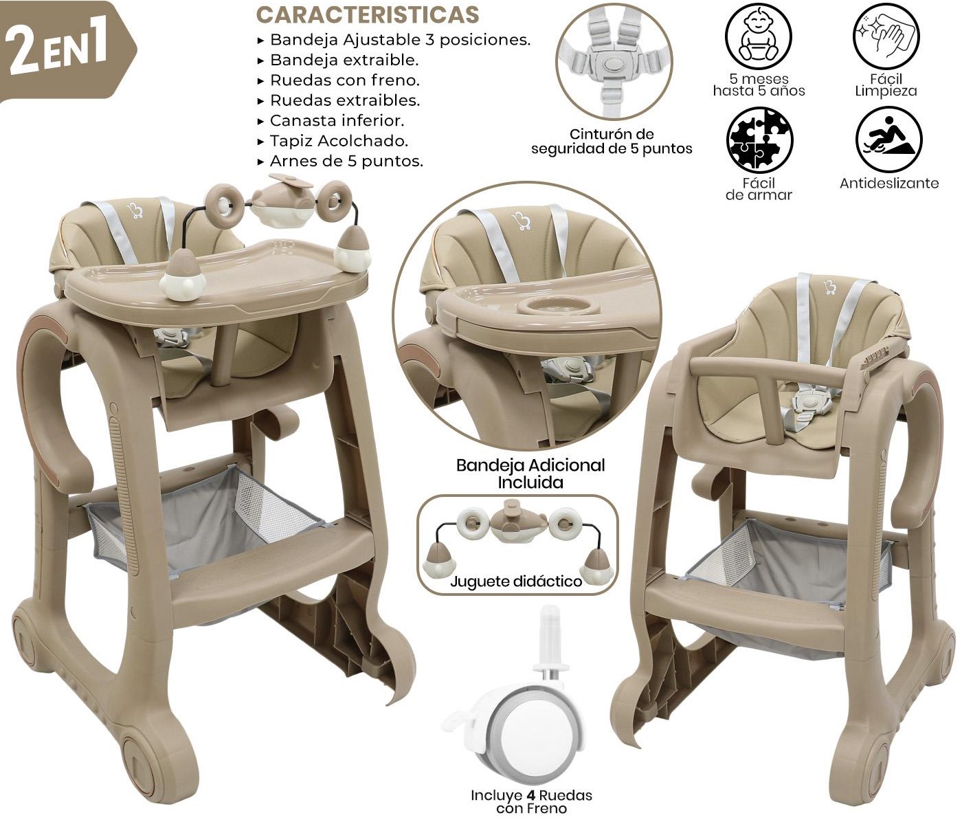 Silla de Comer 2 en 1
