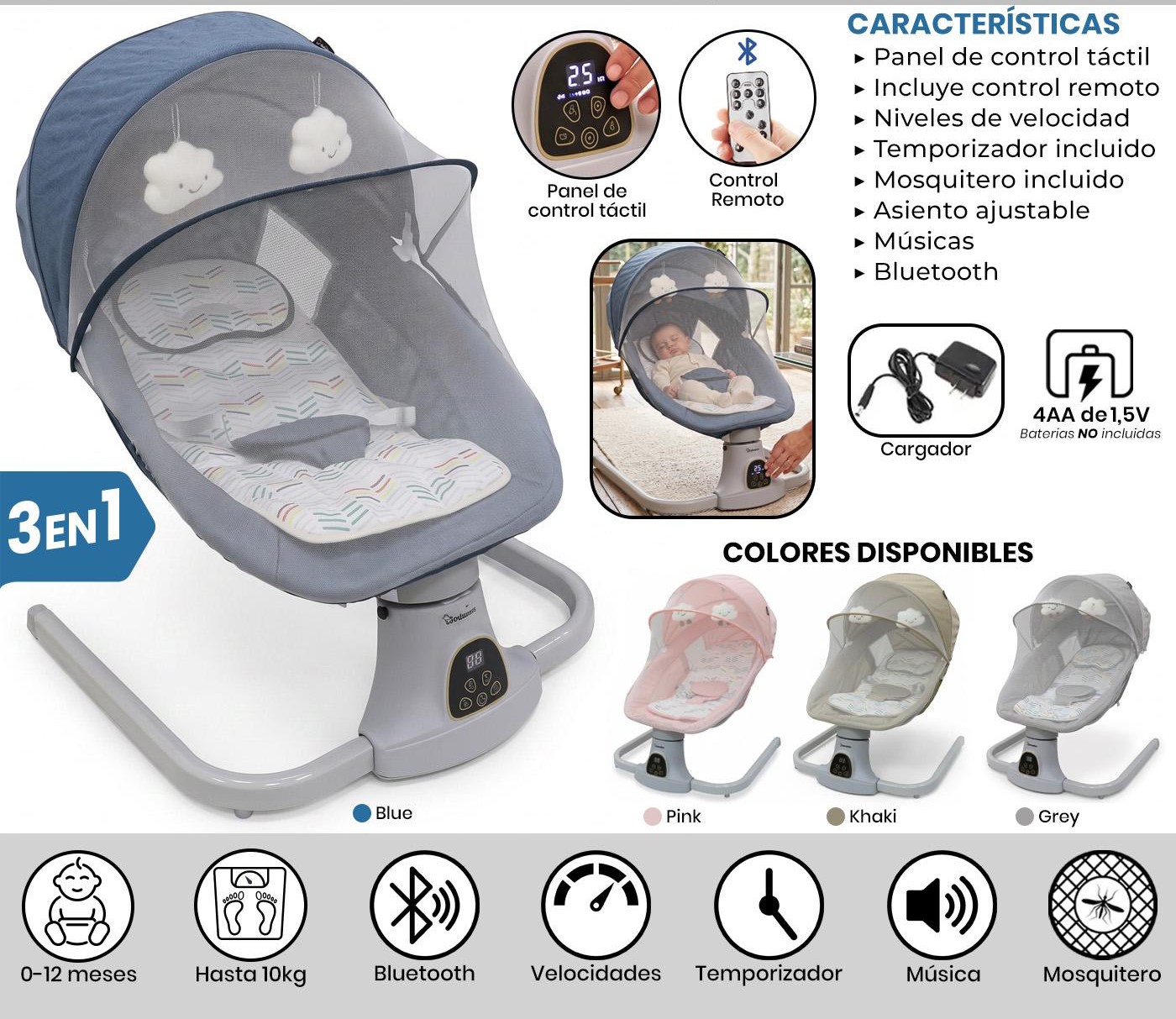 Silla Mecedora 3 en 1